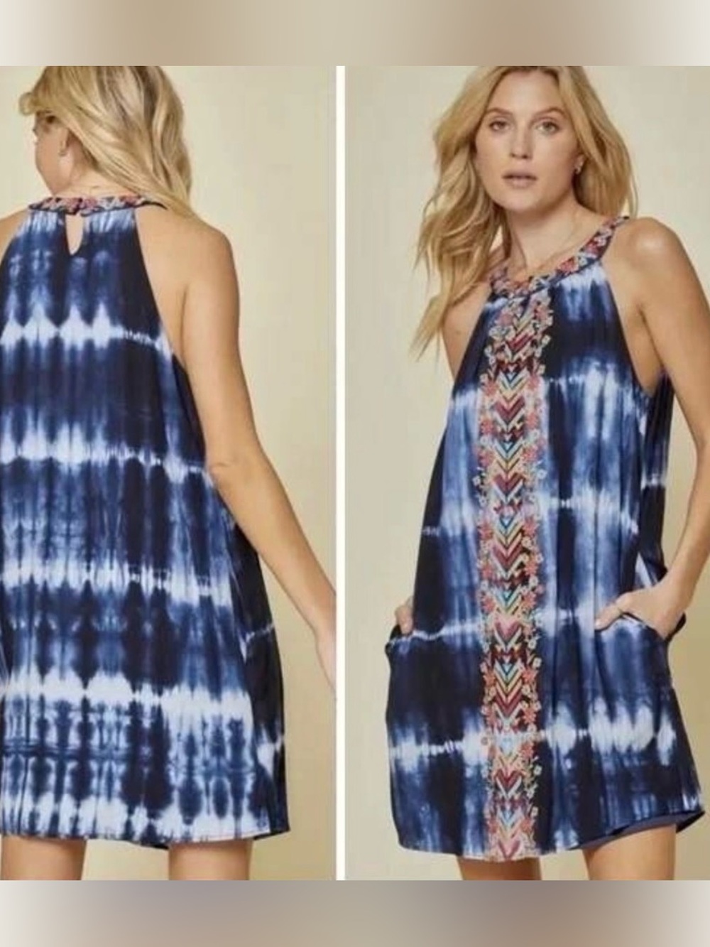 Savanna Jane tie-dye mini dress size zero large